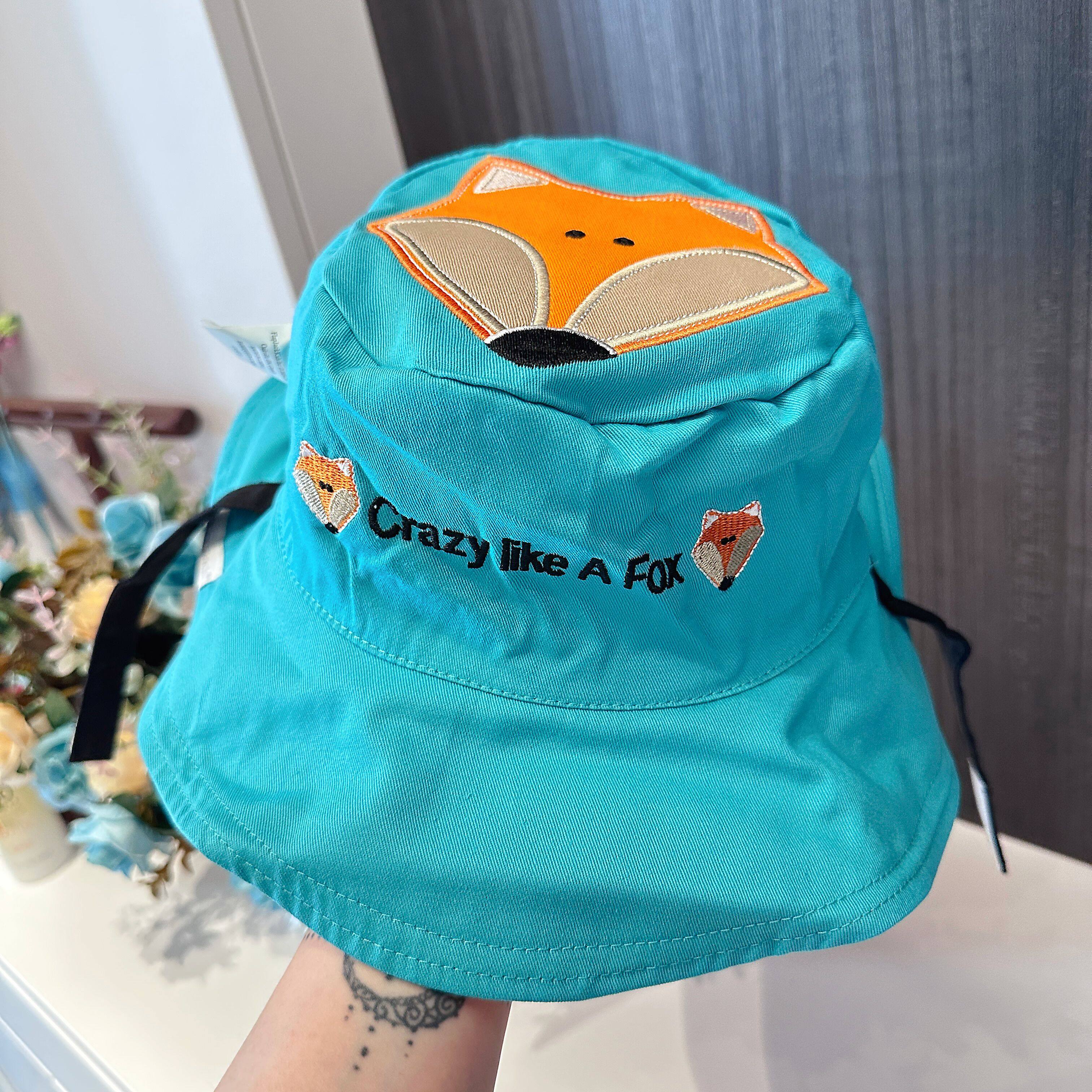 断码断色清仓 flapjackkids婴幼儿童太阳帽宝宝防晒帽遮阳渔夫帽