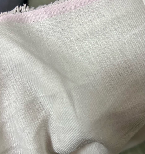 本白优质亚麻棉错落纹风格中薄型布料 衬衣裙子扎染面料
