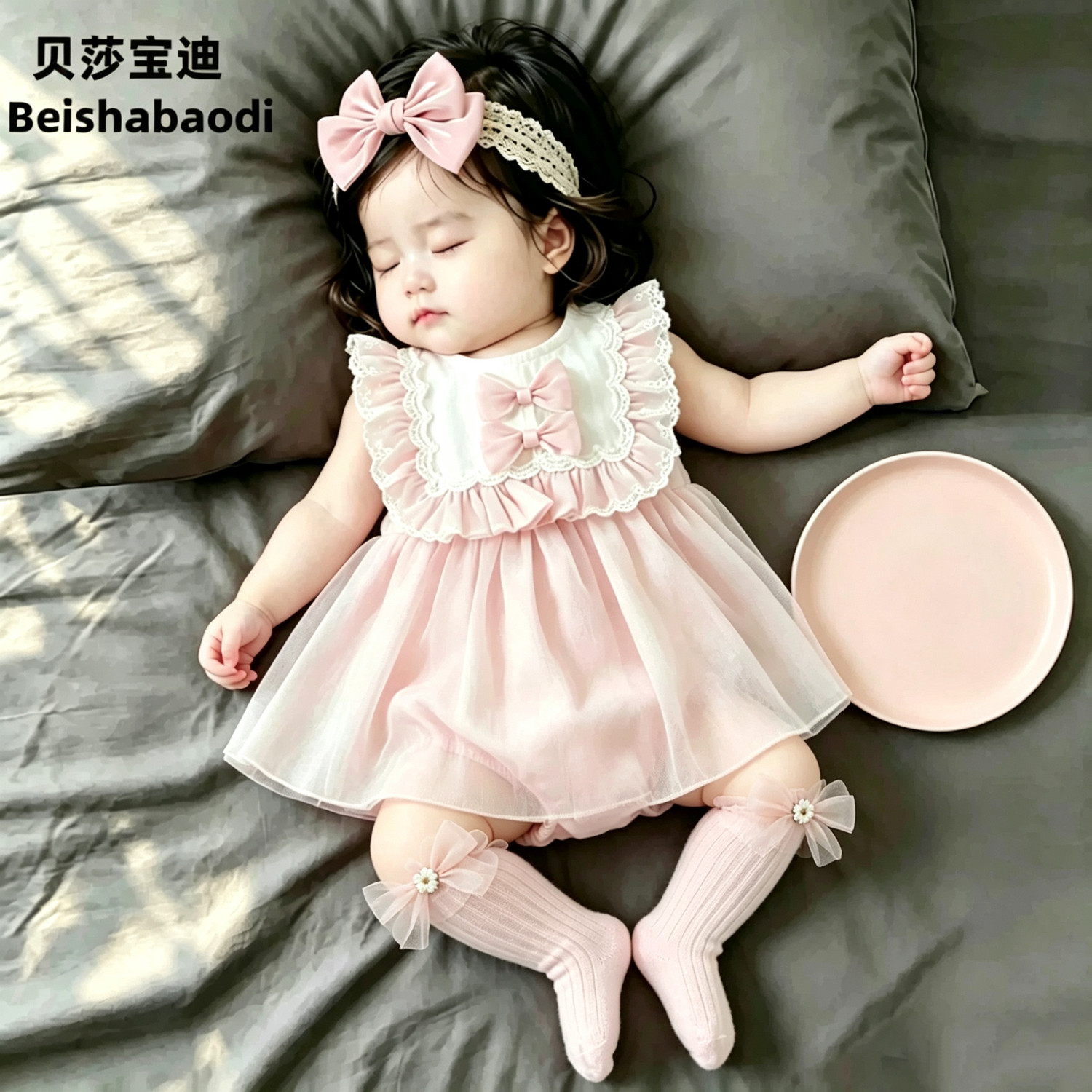英国婴儿衣服满月百日宴公主裙女连身衣/爬服/哈衣