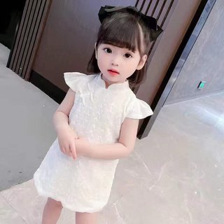 女童旗袍连衣裙夏装儿童中国风汉服女宝宝公主裙夏季小童周岁礼服