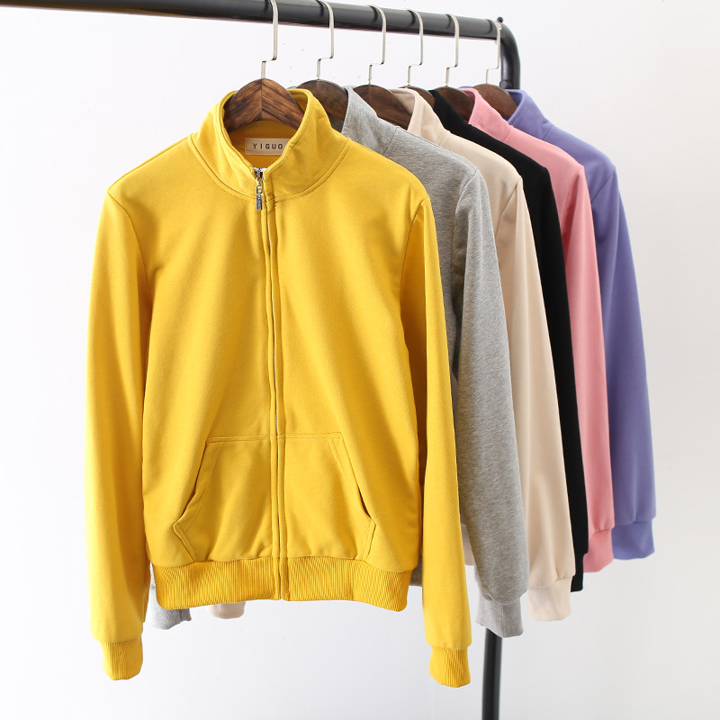 拉链外套女春秋薄款运动服2025新款学生宽松大码开衫上衣卫衣女装