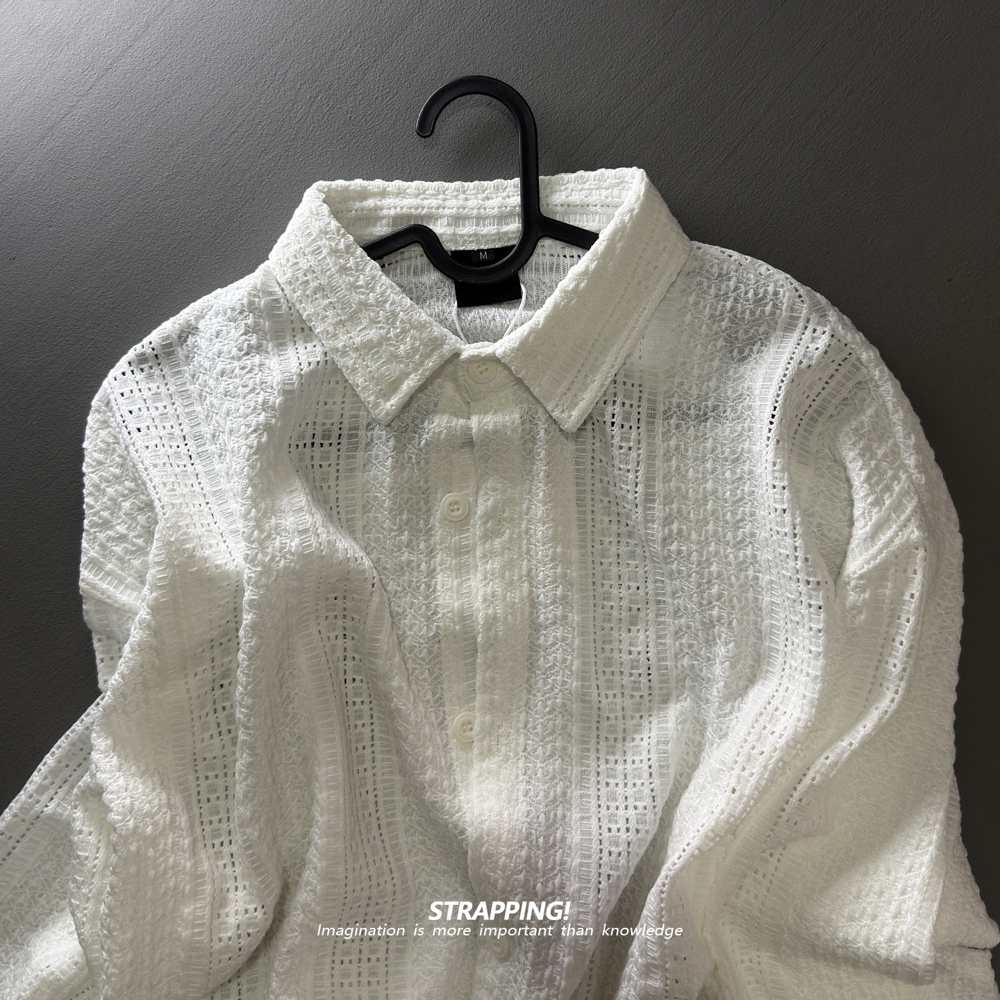 STRAPPING针织条纹涤纶咔叽长袖衬衫男女日系复古港风潮流街头,男装,衬衫,淘宝优惠券,粉丝福利购,淘宝优惠卷