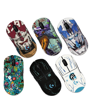 适用罗技狗屁王一代/二代/三代/四代无线鼠标机身防滑贴GPW防汗吸汗高达全包gdw侧面来图定制朱雀G502蜻蜓F1