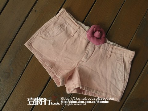 很舒适的弹力短裤女热裤621A16WPAL粉色小码0.1KG