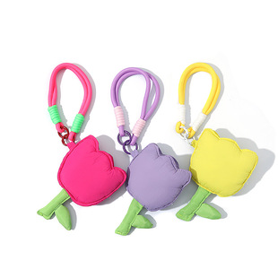 郁金香可爱花朵柔软苹果通用无线蓝牙防摔迷你ins耳机壳袋收纳包