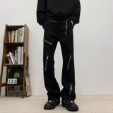 美式牛仔裤高街ins潮牌痞帅炸街牛仔裤男工装裤nk6168p45，男装牛仔裤，星座204-6