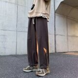 春季美式复古高街工装裤男直筒阔腿休闲裤潮流ins长裤k766p45，男装休闲裤，星座204-6