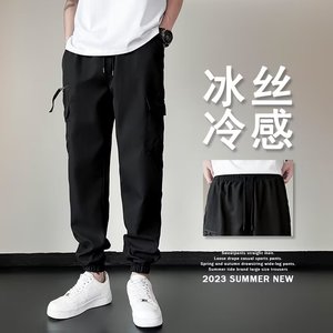 工装裤男秋季束脚速干休闲裤大码休闲机能痞帅运动裤k797 p35图片