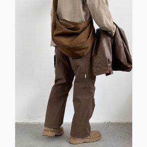 潮牌机能工装休闲裤2024春季户外大口袋直筒长裤潮k91 p45图片