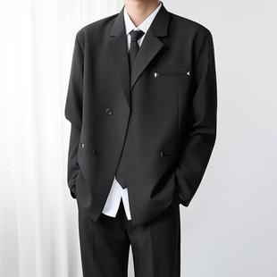 四季痞帅西服男设计感上衣网红休闲禁欲系西装外套xz36 p65