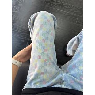 网图春季高品牛仔裤男韩版潮流百搭宽松直筒裤男nk159 p42