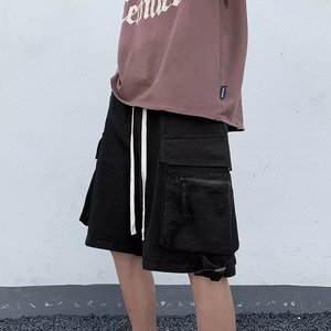日系户外机能工装短裤男夏季宽松休闲裤直筒五分裤潮dk112 p40图片