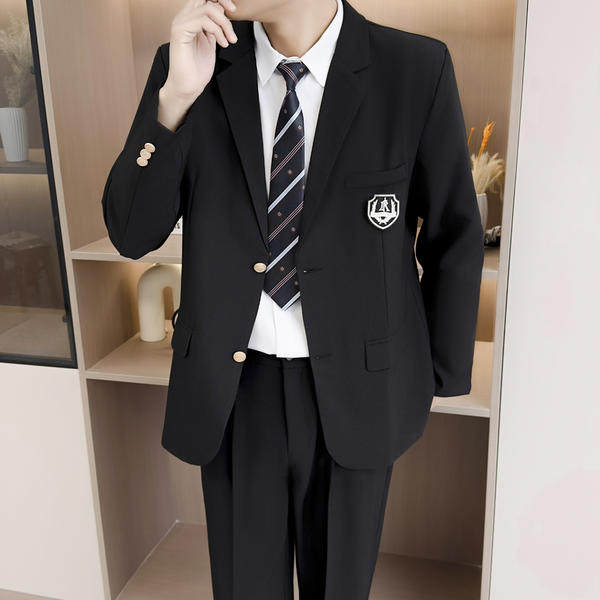 春季西装外套男韩版潮流休闲学院风百搭宽松西服外套男xz101 p65