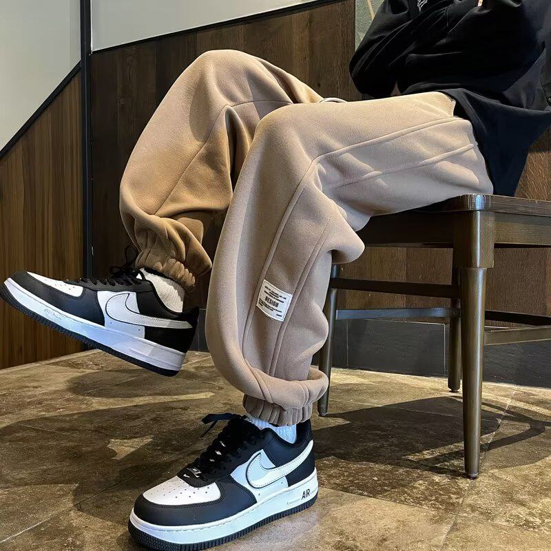 运动卫裤男秋季宽松休闲百搭长裤港风高街阔腿束脚裤k208p40，男装休闲裤，星座204-6