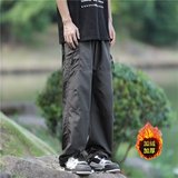 冲锋裤秋冬季登山运动休闲伞兵加绒加厚户外宽松工装裤hk213p50，男装休闲裤，星座204-6
