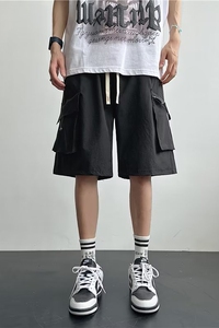 美式薄款工装短裤男夏季潮牌宽松休闲速干五分裤dk2226 p35图片