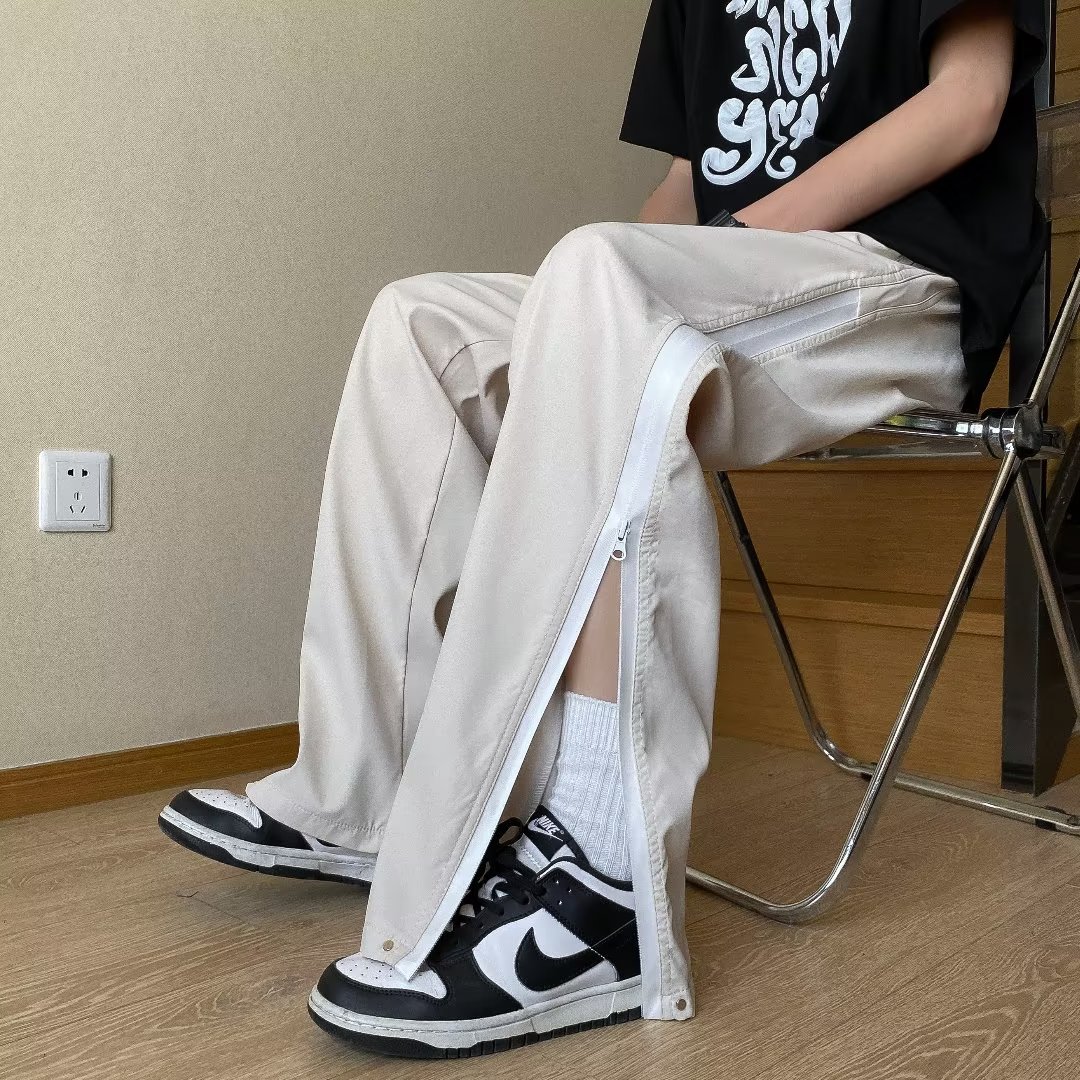 2024夏季简约休闲裤宽松慵懒男文艺潮牌原宿长裤k2918p35,男装休闲裤,星座204-6