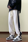 2023冬款韩版宽松加绒加厚运动裤休闲裤束脚卫裤潮hk2509p45，男装休闲裤，星座204-6