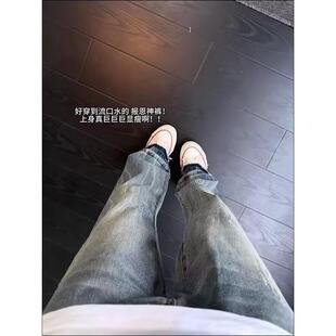 网图春季高品牛仔裤男韩版潮流百搭修身微喇裤男nk160 p42