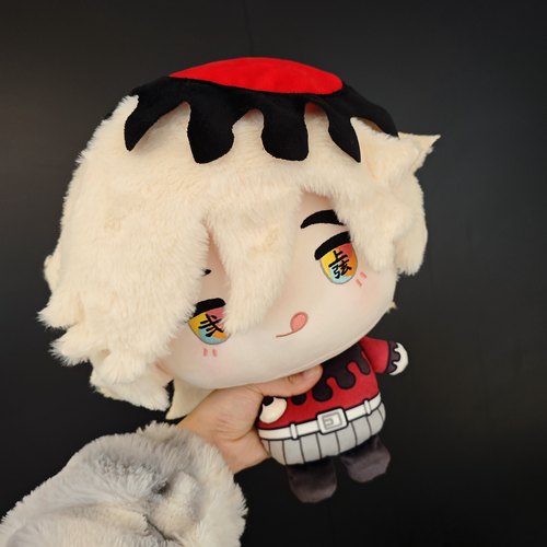 【布丁团】同人周边鬼灭童磨Douma大头棉花娃娃抱枕公仔约35cm