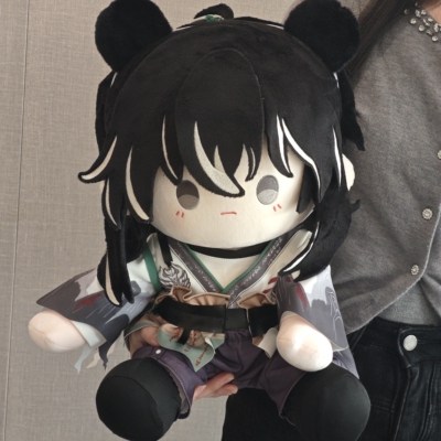 同人周边仇远棉花娃娃送人礼物坐姿QIUYUAN可爱抱枕约40cm