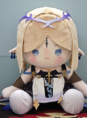 同人周边鸣卡提希娅潮棉花娃娃送人礼物坐姿Cartethyia抱枕约40cm