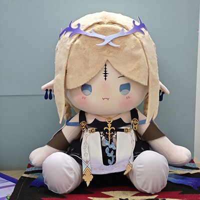 同人周边鸣卡提希娅潮棉花娃娃送人礼物坐姿Cartethyia抱枕约40cm