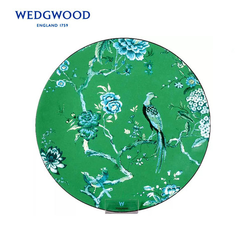 【清库】Wedgwood翠玉凤凰大平盘