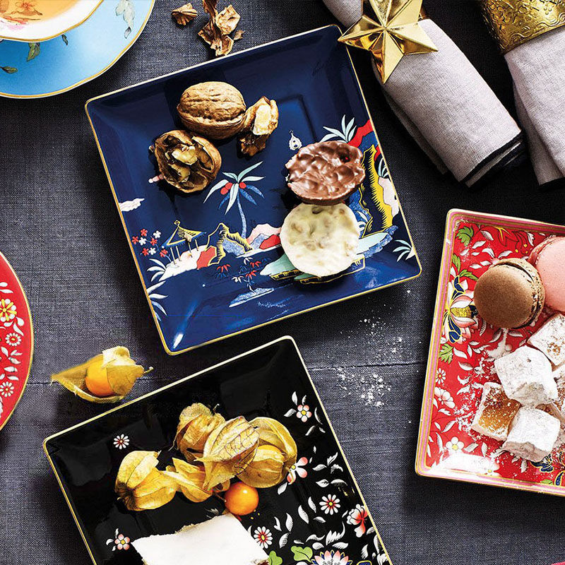 Wedgwood骨瓷小方盘果碟礼品餐盘