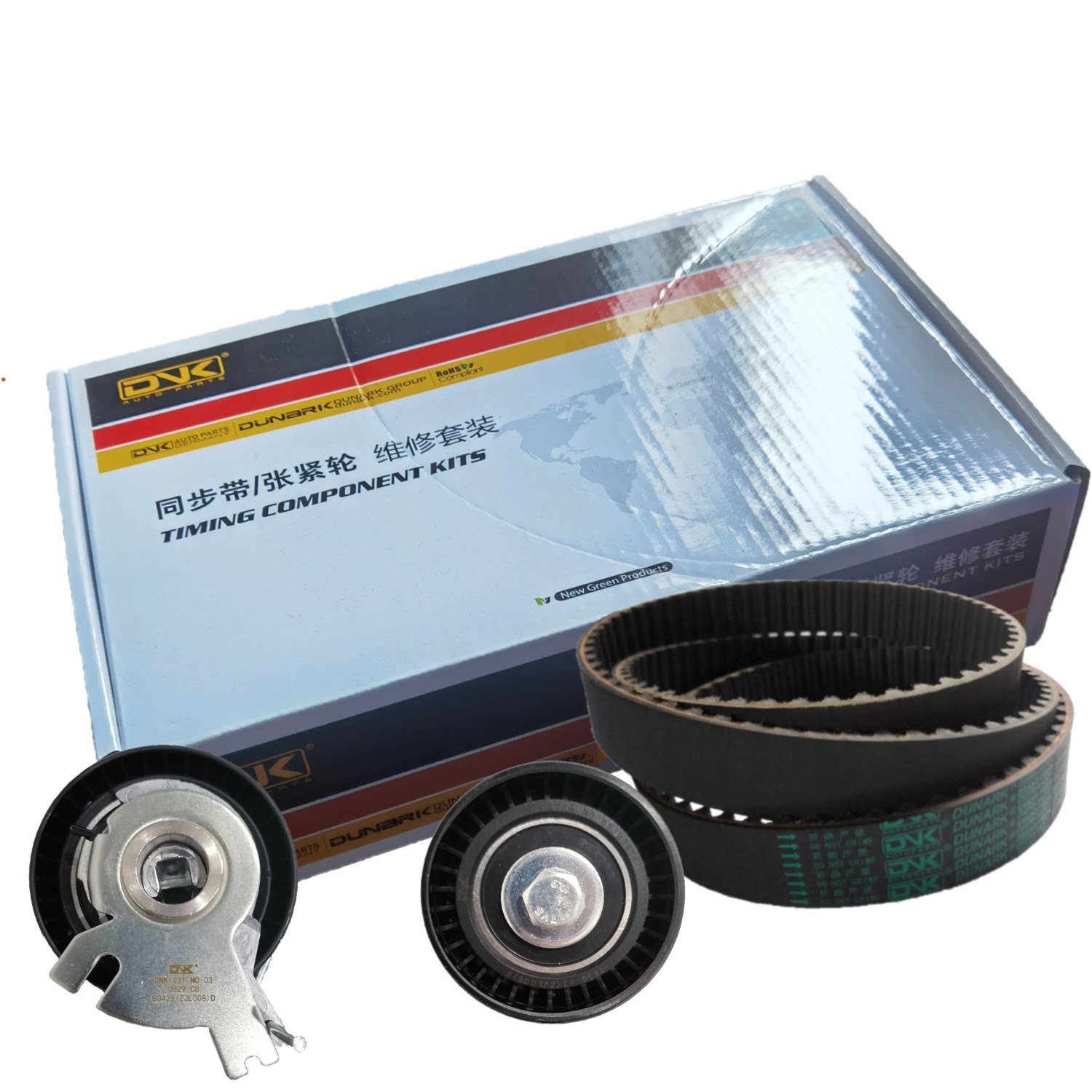 tz037标致2008 206 207 307 301 308 408帅客风神h30正时皮带套装