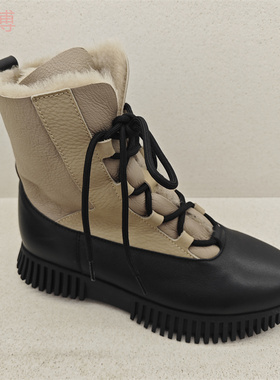 专柜正品achette雅氏女鞋 2025冬季新款舒适绒里女短靴5T83