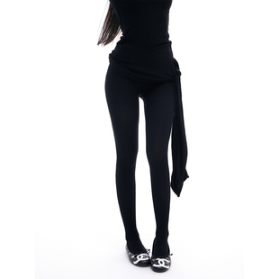 黑色镂空裤 月月百搭推荐 袜搭配分享 不退不换