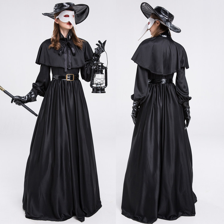 万圣节成人瘟疫医生服装暗黑地牢英雄服乌鸦嘴医生舞台表演出服装
