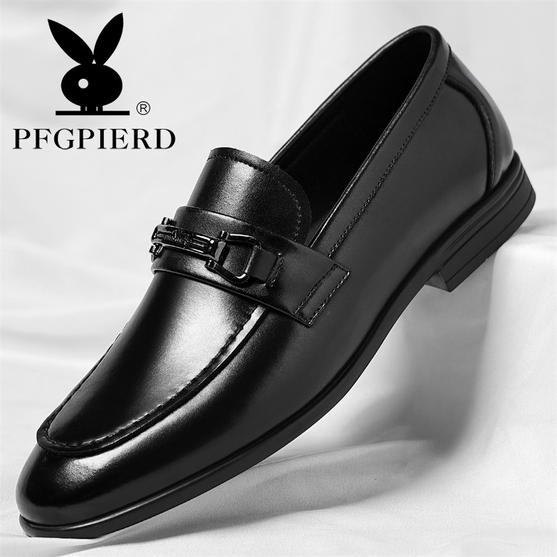 皮鞋男款真皮软皮百搭商务休闲鞋