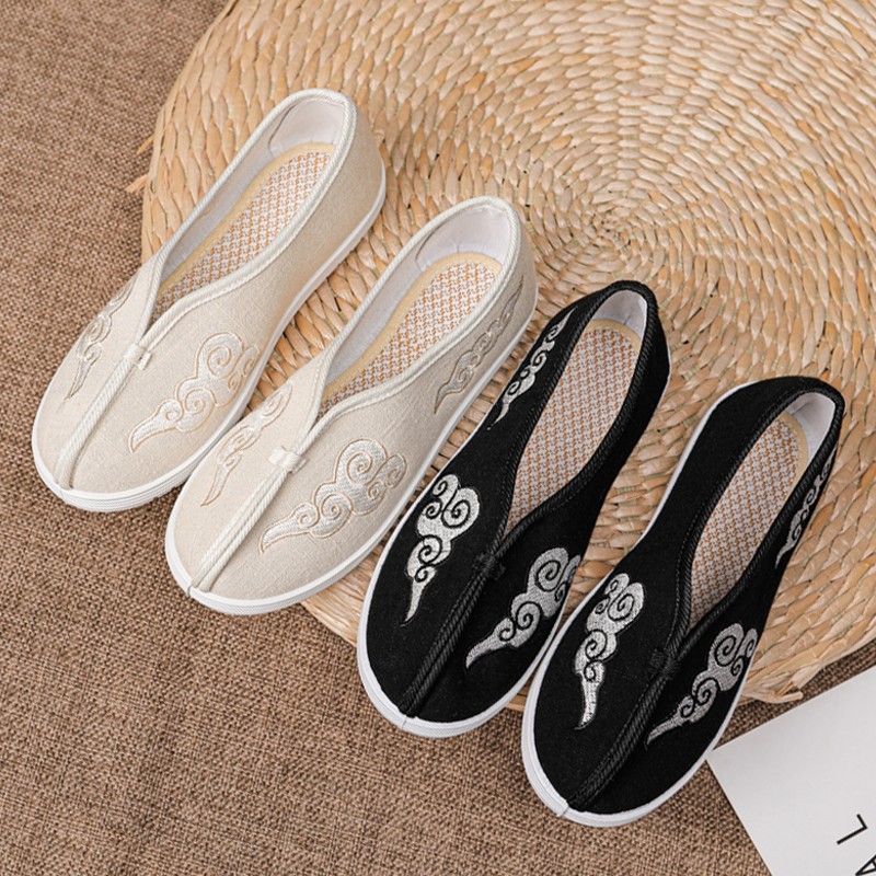 儿童古装汉服演出鞋老北京手工布鞋学生民族风绣花鞋中国风男童鞋