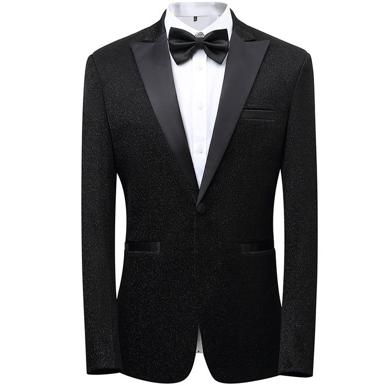 男士歌手闪亮修身正装西服外套婚礼演出主持礼服伴郎西装X55P100,男装西服套装,星座1217-1