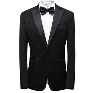 男士歌手闪亮修身正装西服外套婚礼演出主持礼服伴郎西装X55P100图片
