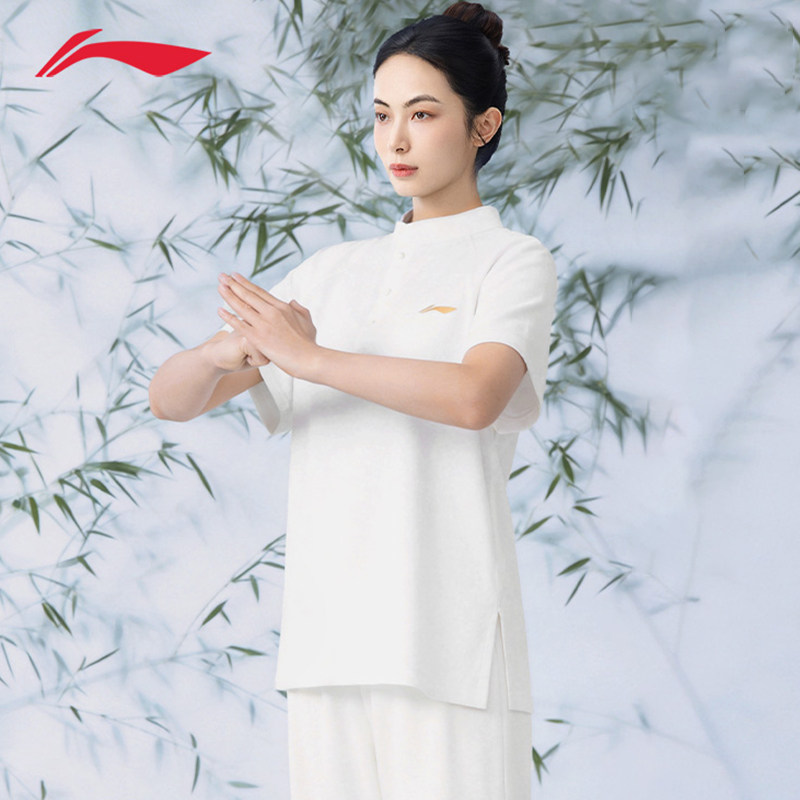 李宁短袖太极服夏季2026新款八段锦练功服日常可穿薄款武术表演服
