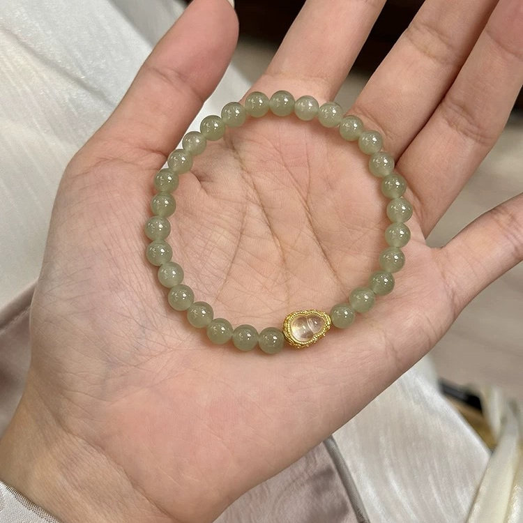 葫芦手串天然和田玉新中式手链女