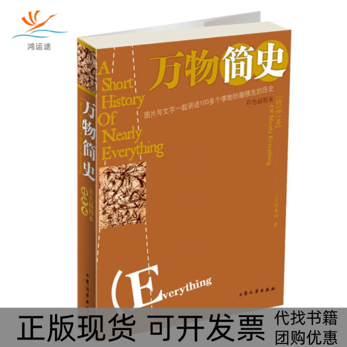 【正版书包邮】万物简史精神卷彩色插本陈翔大众文艺出版社