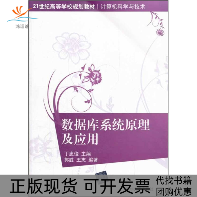 【正版书包邮】数据库系统原理及应用丁忠俊清华大学出版社