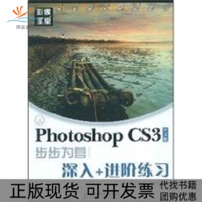 【正版书包邮】PHOTOSHOPCS3中文版步步为营深入进阶练习附光盘朱宝丽关文涛冯建华人民邮电出版社