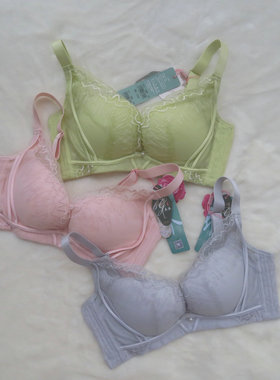 正品芭彩舒文胸罩内衣140131 A/B通杯无钢圈中厚聚拢侧收集中四扣