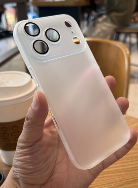 适用苹果17手机壳全包镜头壳膜一体iPhone17promax保护套超薄磨砂16promax软胶15PRO防摔14pro简约13黑白12男