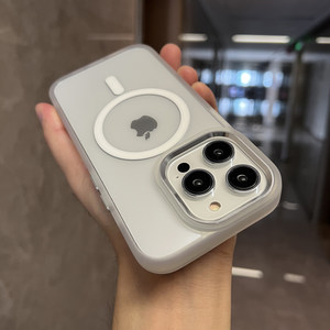 适用苹果手机壳磁吸充电高级感