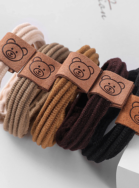 2023新款网红发圈女扎绑头发高弹力头绳女生无接缝橡皮筋皮套发绳