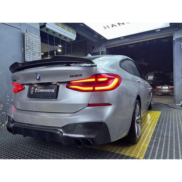 6系GT尾翼ABS烤漆免打孔碳纤纹