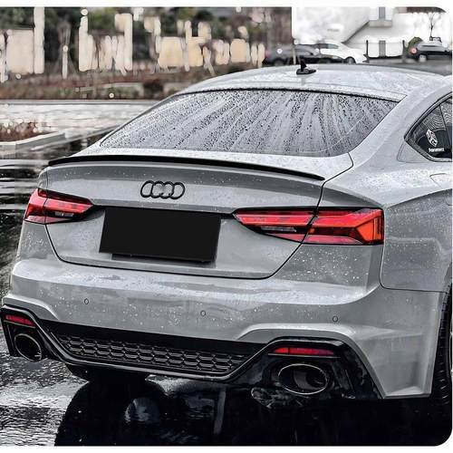 A4A5A6L尾翼ABS烤漆免打孔碳纤