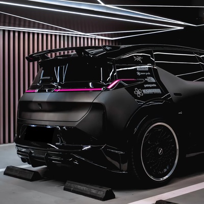 极氪7X尾翼ABS烤漆免打孔碳纤纹