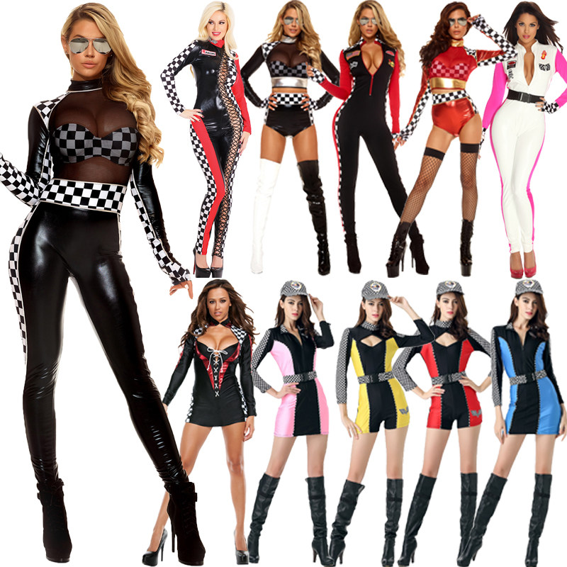 性感赛车女郎车模服 拉拉啦啦队服 DS演出服足球宝贝舞台摄影服装